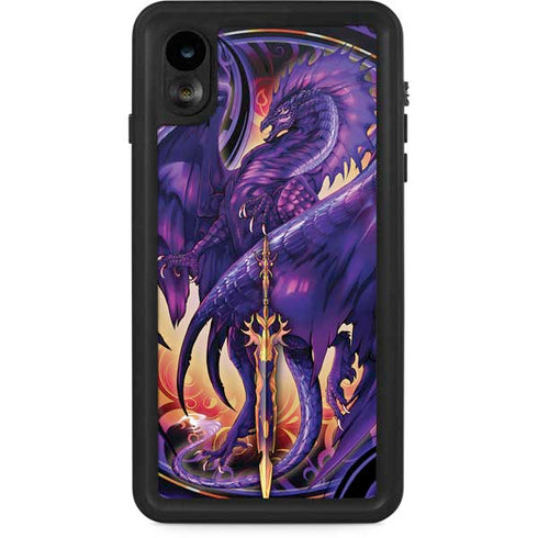 Dragonblade Netherblade Purple by Ruth Thompson iPhone Cases